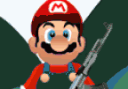 Mario Shooting Enemies